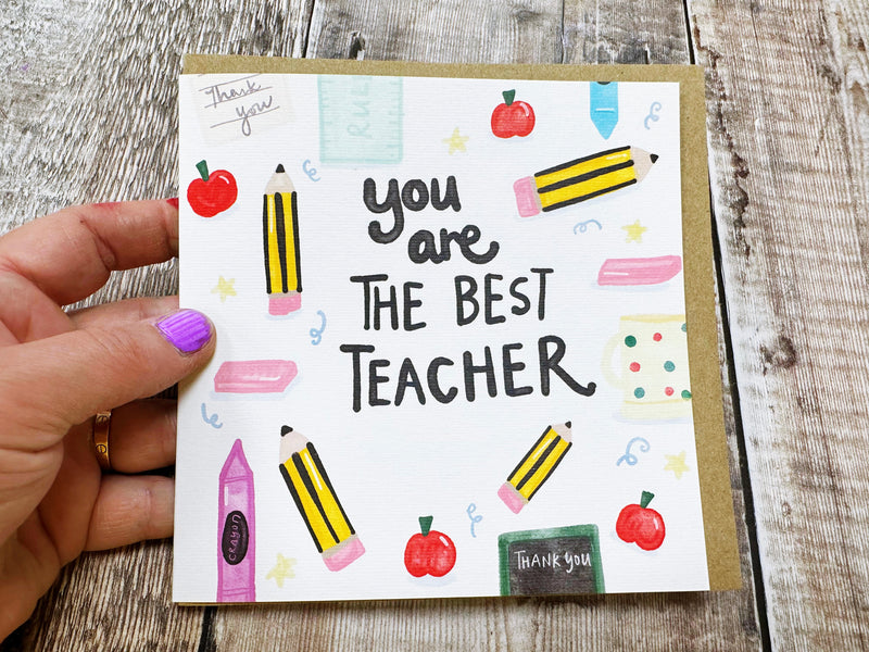 Best Teacher Card - Personalised
