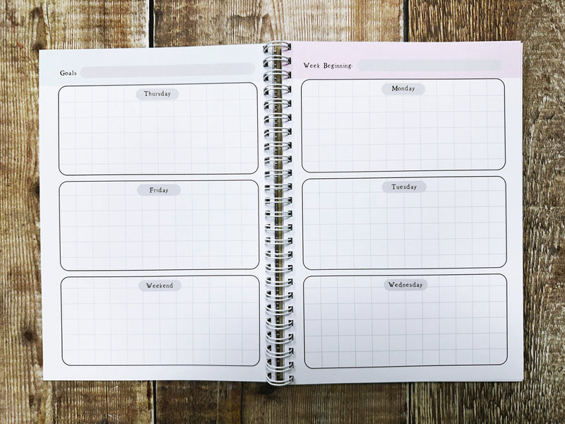 A5 Secondary School Notebook or Weekly Planner