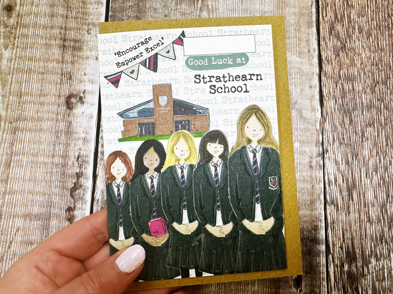 A6 First Day at Secondary School Personalised Greeting Card