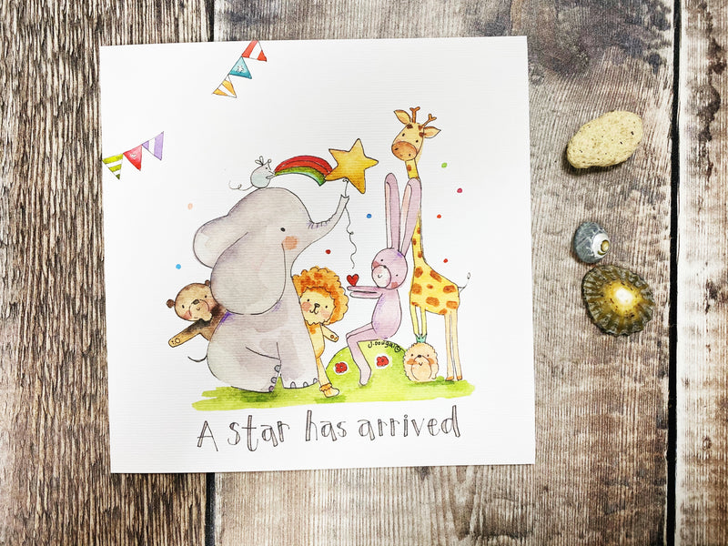 A Star is Born Baby Card- Personalised