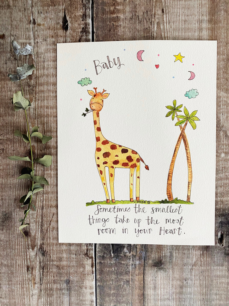 “Giraffe" Personalised Print