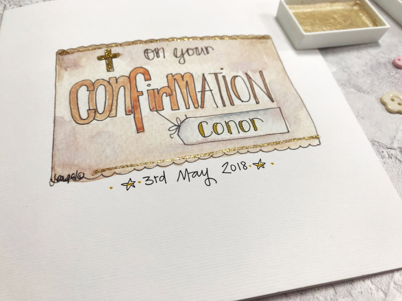 Confirmation Text Card - Personalised