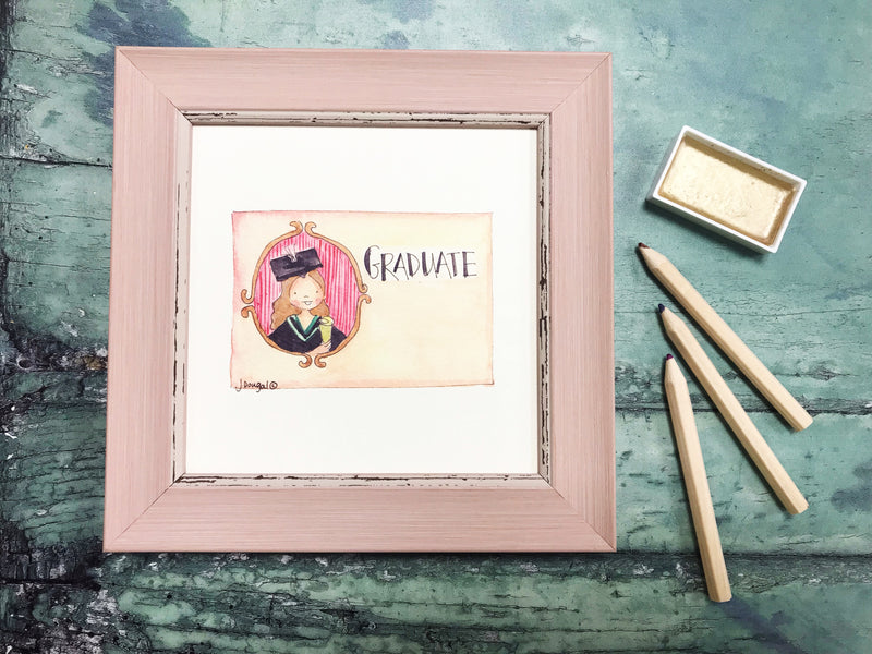 Framed Print "Graduate GIRL" can be personalised