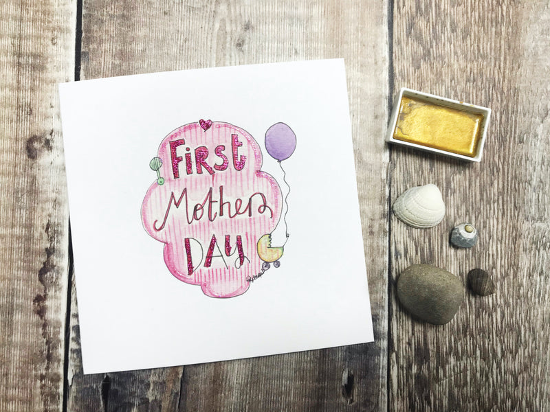 "First Mothers Day" Card - Personalised