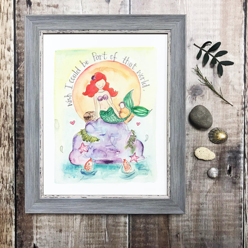 "A little Mermaid" Personalised Print