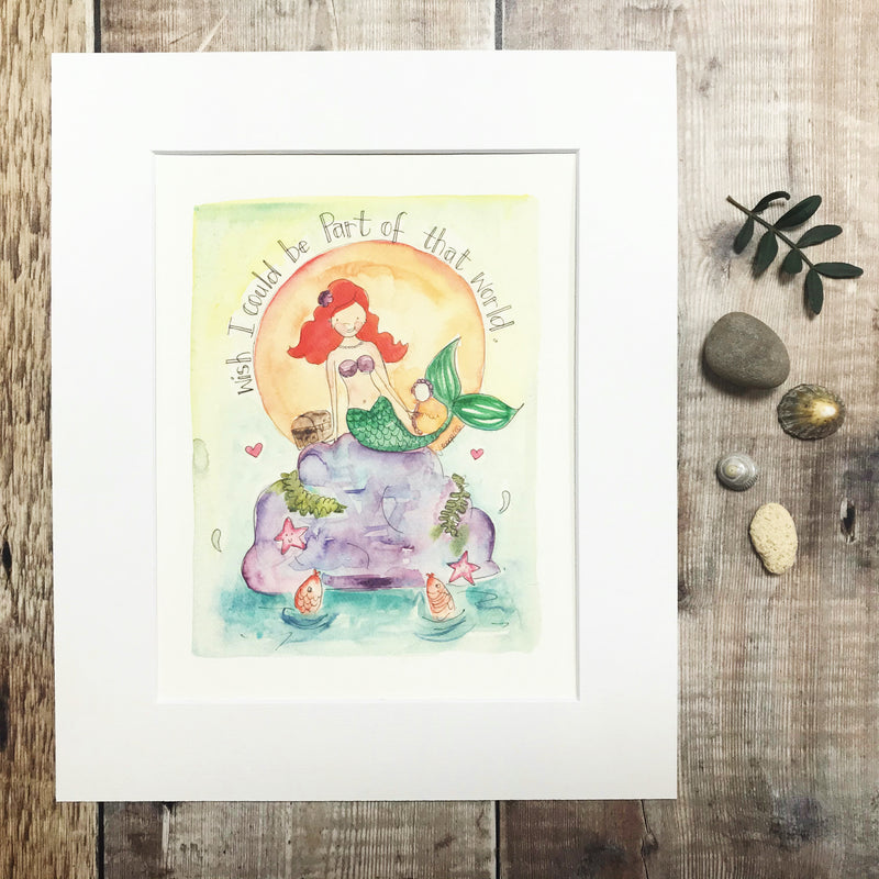 "A little Mermaid" Personalised Print