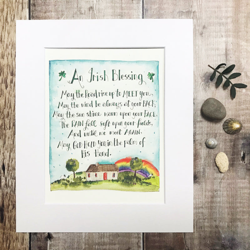"Irish Blessing" Personalised Print