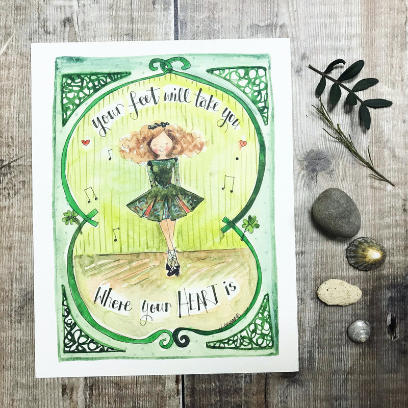 "Irish Dancer" Personalised Print