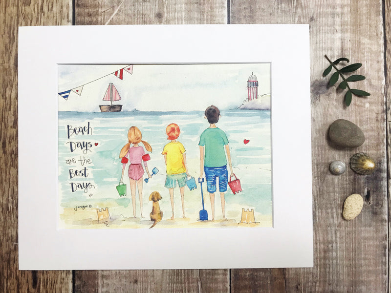 "Beach Days" Print