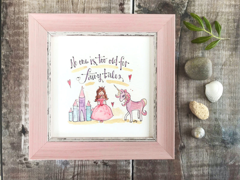 Framed Print "Fairtales" can be personalised