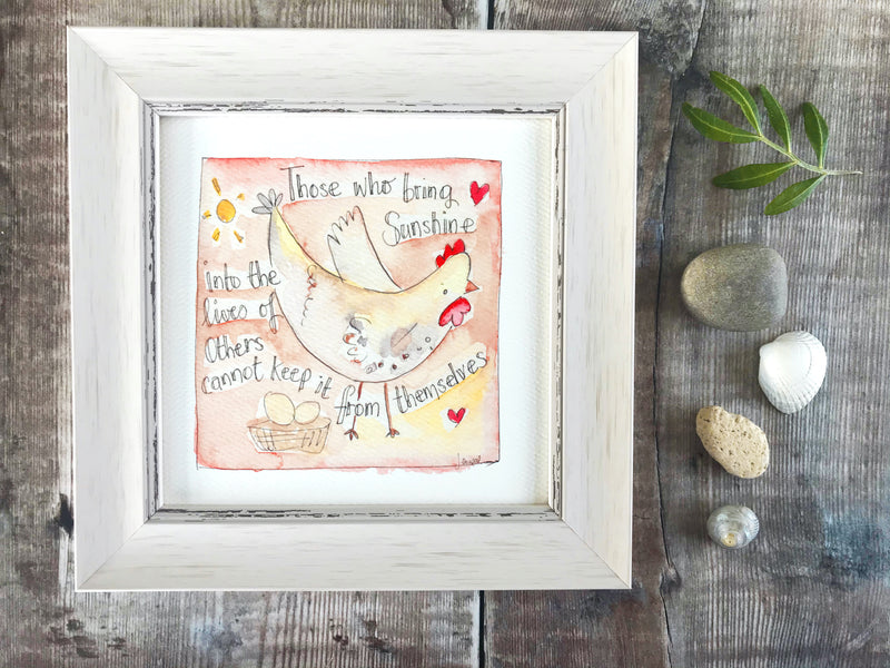 Framed Print "Those who bring Sunshine into the Lives of others" can be personalised