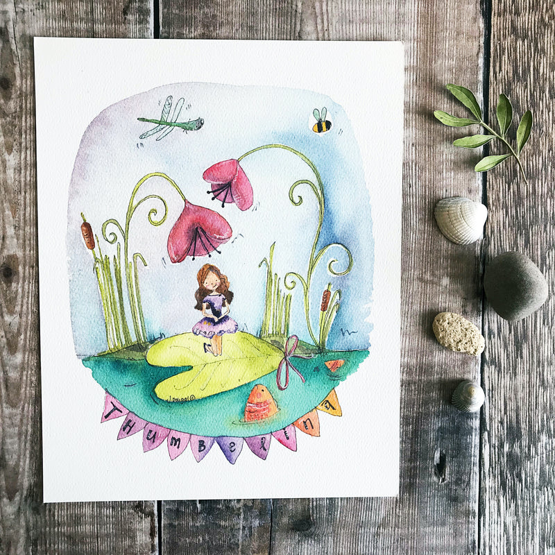 "Thumbelina" Personalised print.