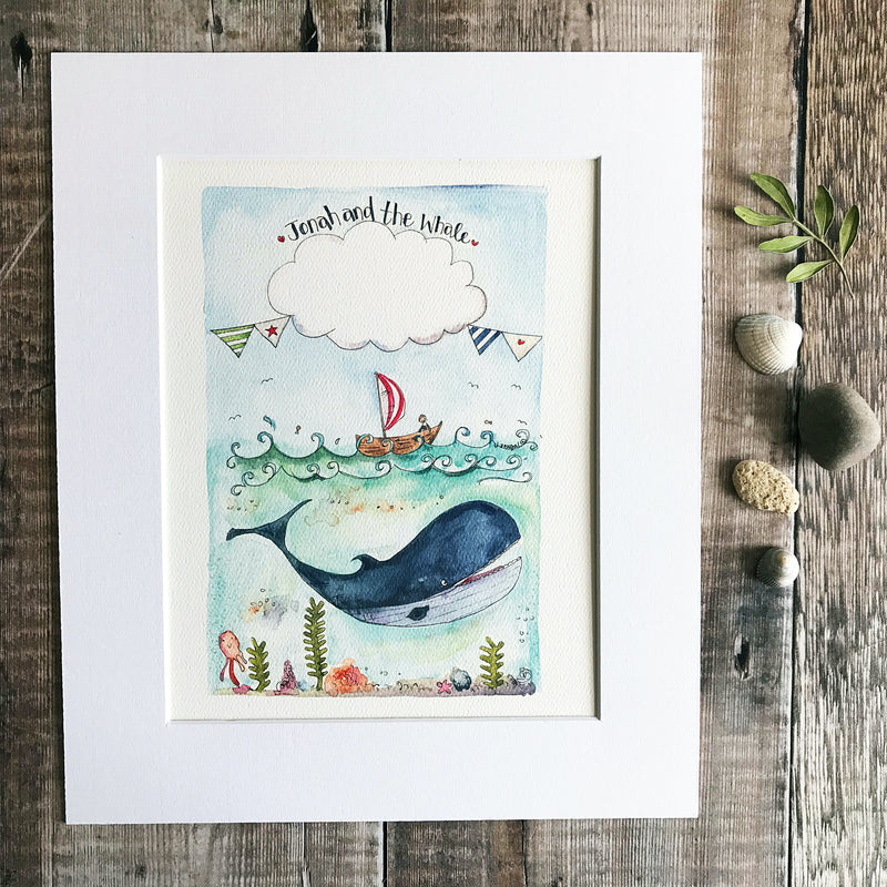 "Jonah and the Whale" Personalised Print