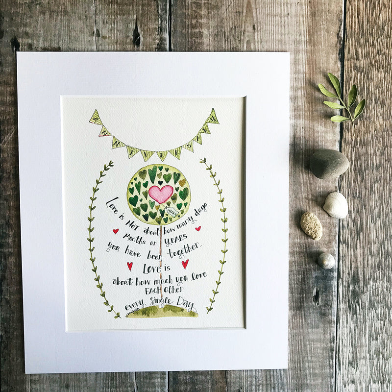 "Anniversary" Personalised Print
