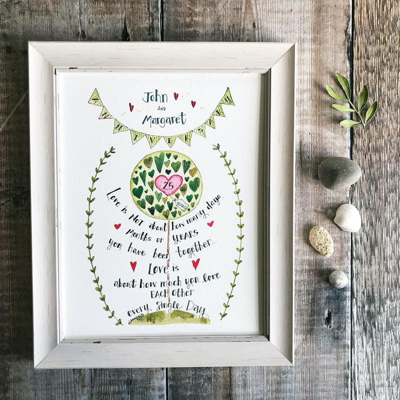 "Anniversary" Personalised Print