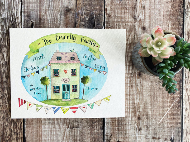 Our Home NEW Personalised Print