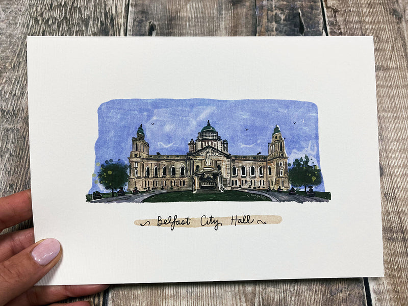 A5 City Hall Greeting Card