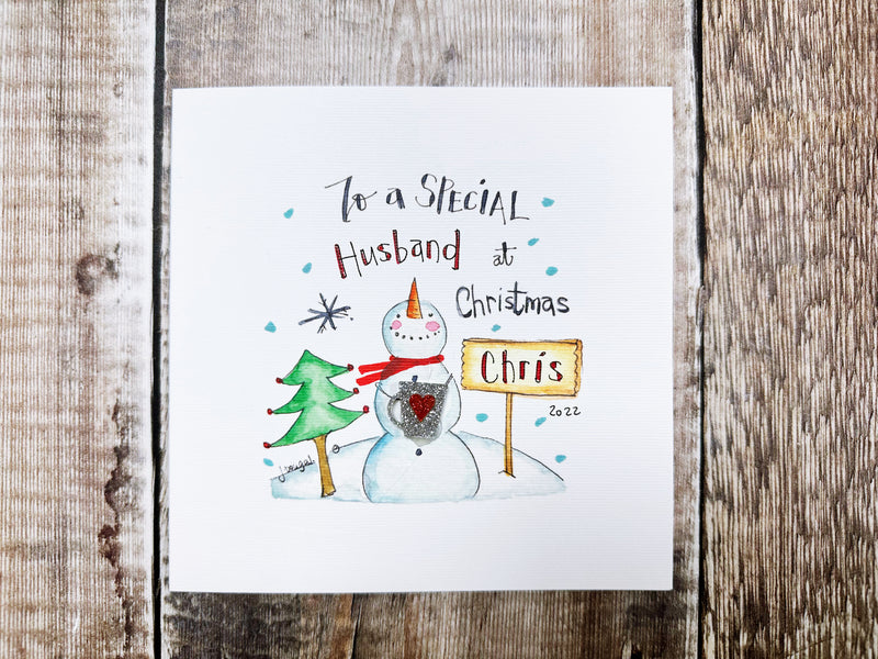 "To a Special........" Christmas Card - Personalised