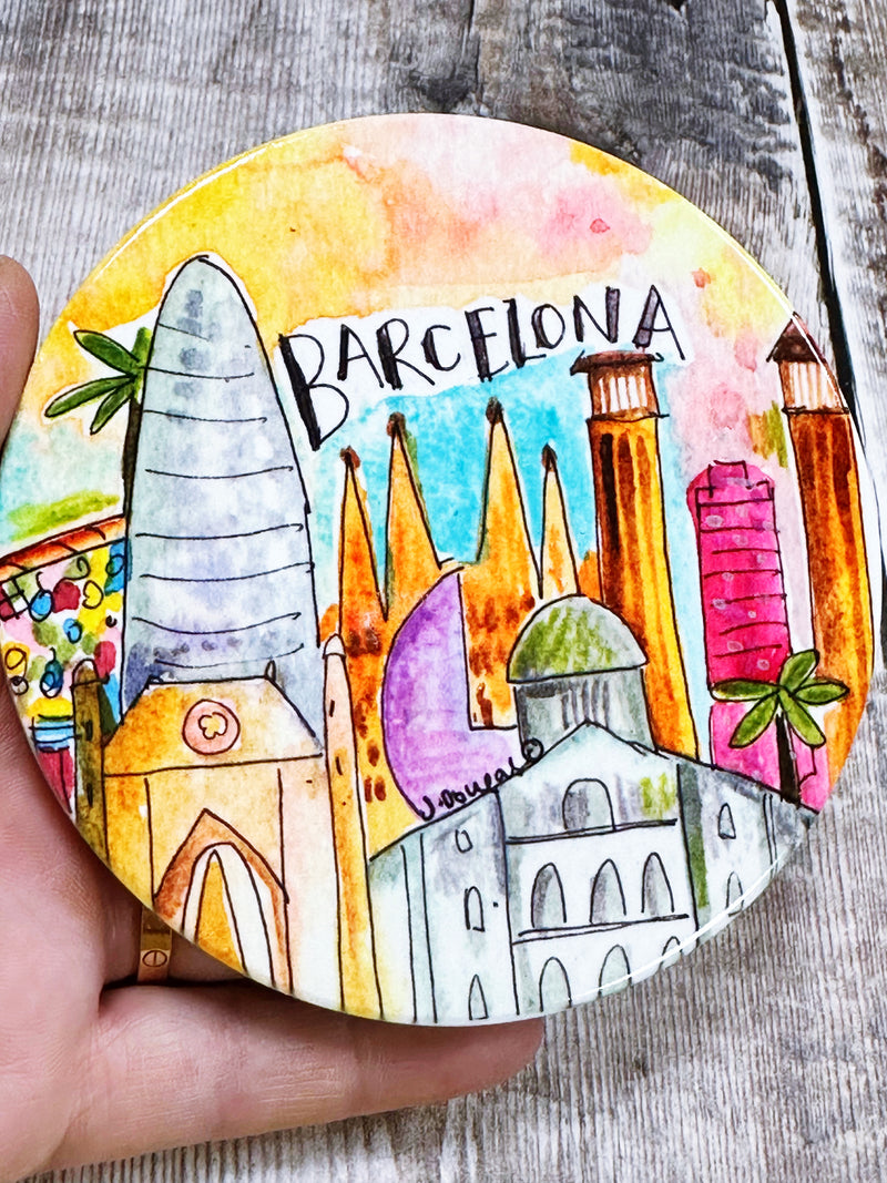 Barcelona Ceramic Coaster