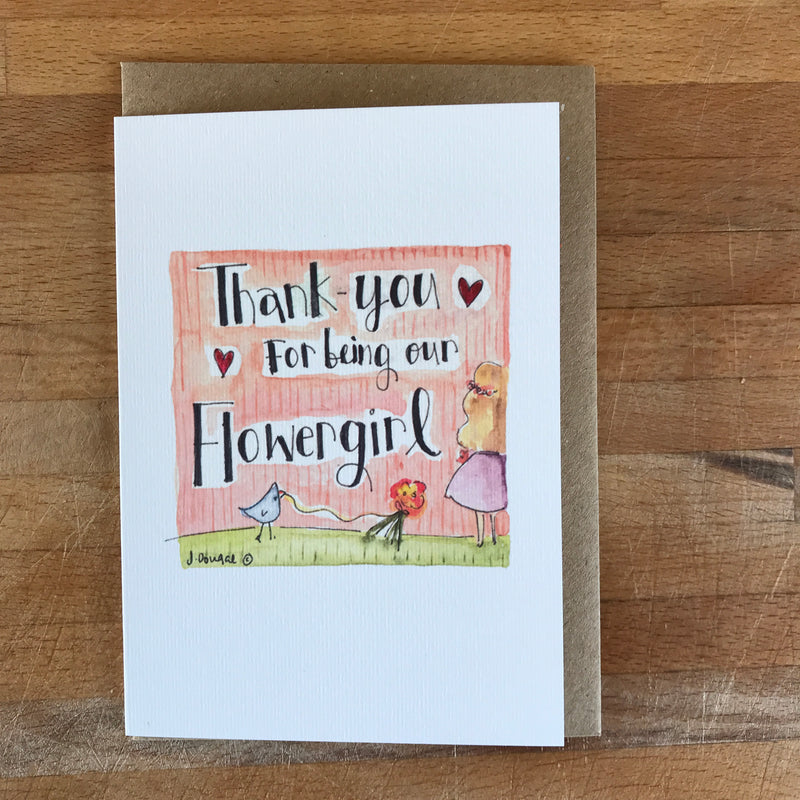 Wedding Thank-you cards for your Wedding Party - PERSONALISED