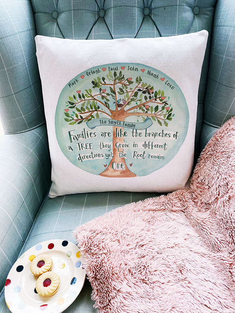 Family Tree Personalised Cushion