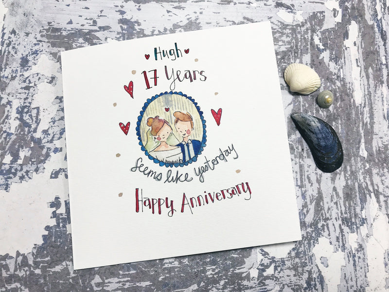 Anniversary, seems like Yesterday Card - Personalised