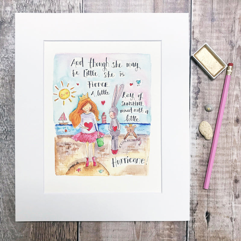 "Little Hurricane" Personalised Print