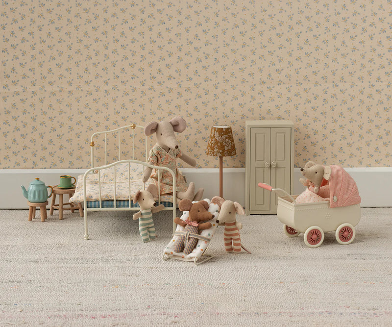 Maileg Pram for Mice Coral