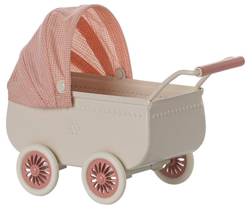 Maileg Pram for Mice Coral