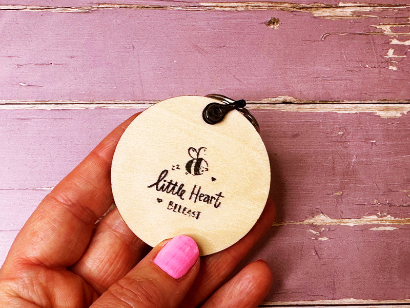 Be the girl who decided to go for it Wooden Keyring