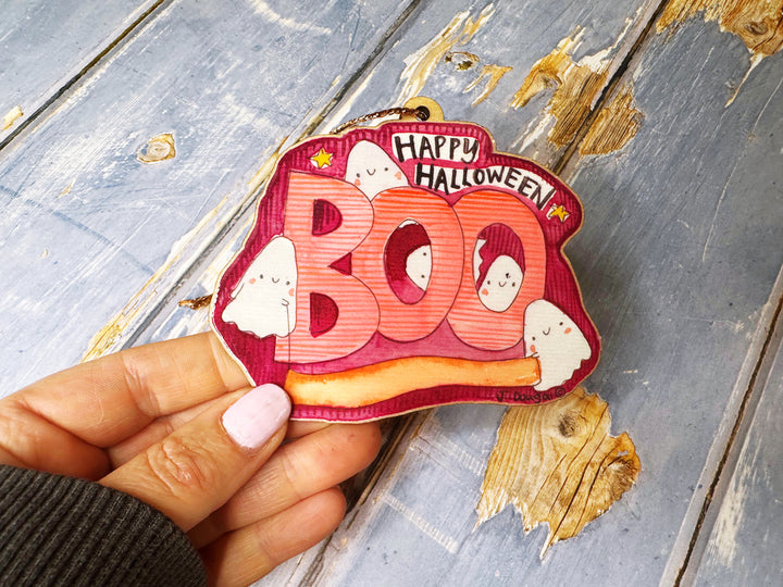 Wooden Hanging Halloween Decoration