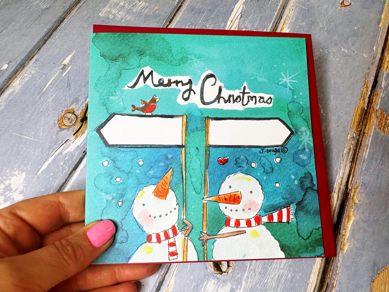 "From *** to ***” Christmas Card - Personalised (Copy)