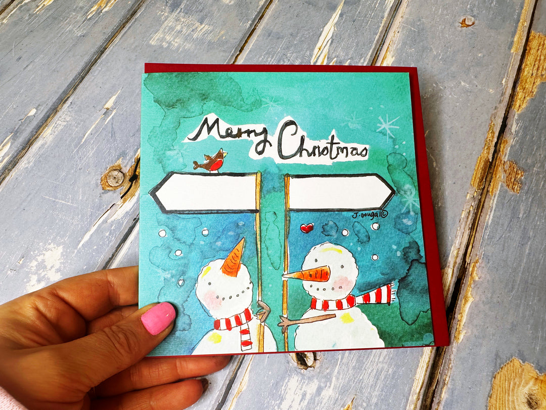 "From *** to ***” Christmas Card - Personalised