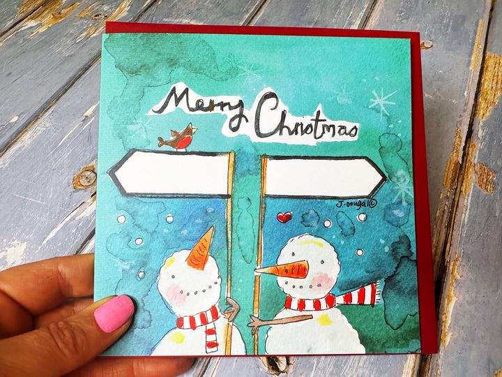 "From *** to ***” Christmas Card - Personalised