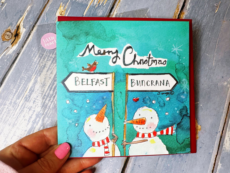 "From *** to ***” Christmas Card - Personalised (Copy)