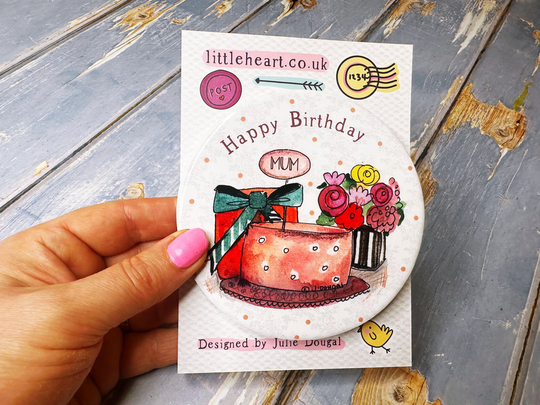 Happy Birthday Mum Ceramic Coaster