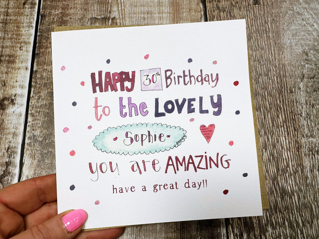 Happy Birthday to the Lovely Card