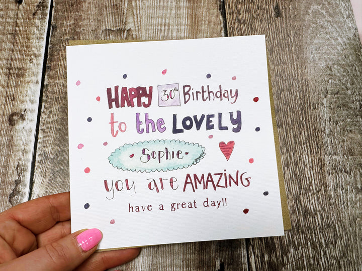 Happy Birthday to the Lovely Card