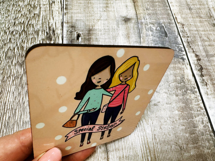 Special Sister Square Melamine Coaster