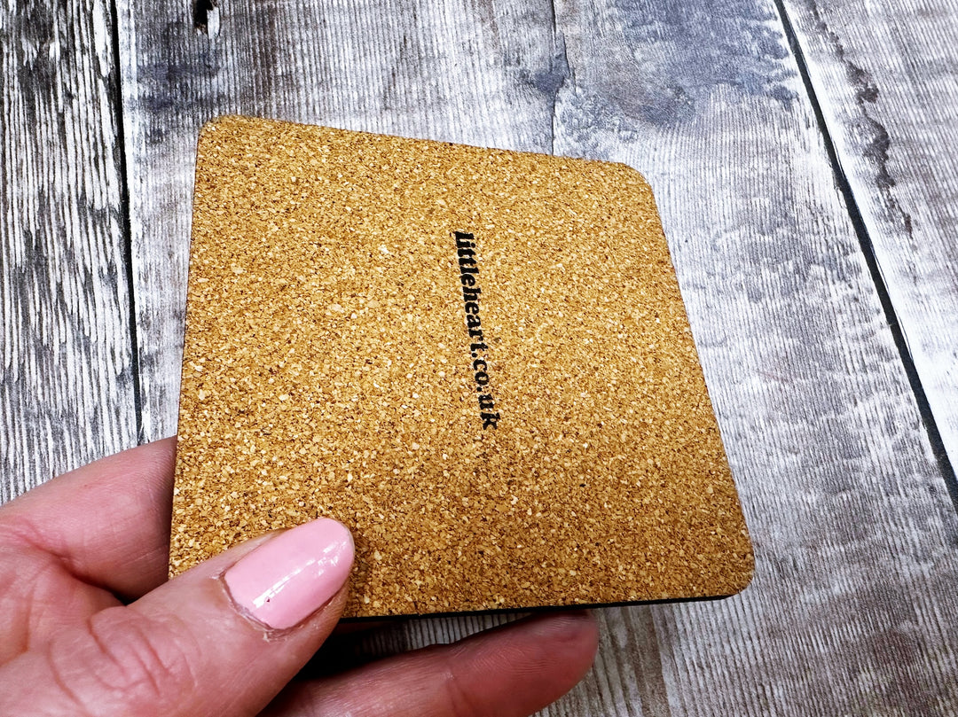 Home where memories are created Square Melamine Coaster