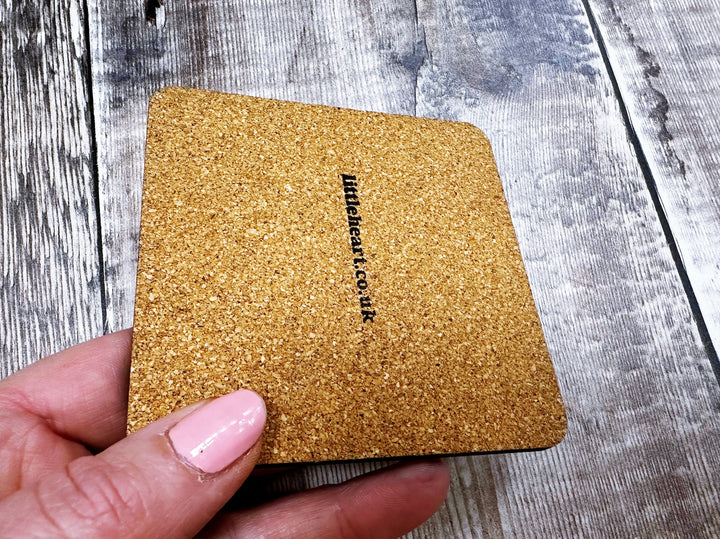 Home where memories are created Square Melamine Coaster