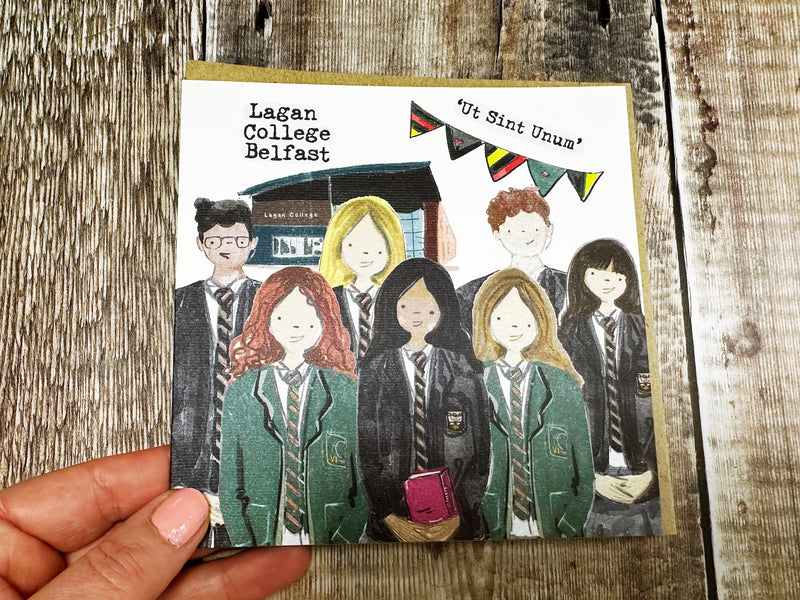 Secondary School Square Greeting Card
