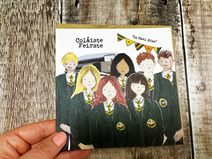 Secondary School Square Greeting Card