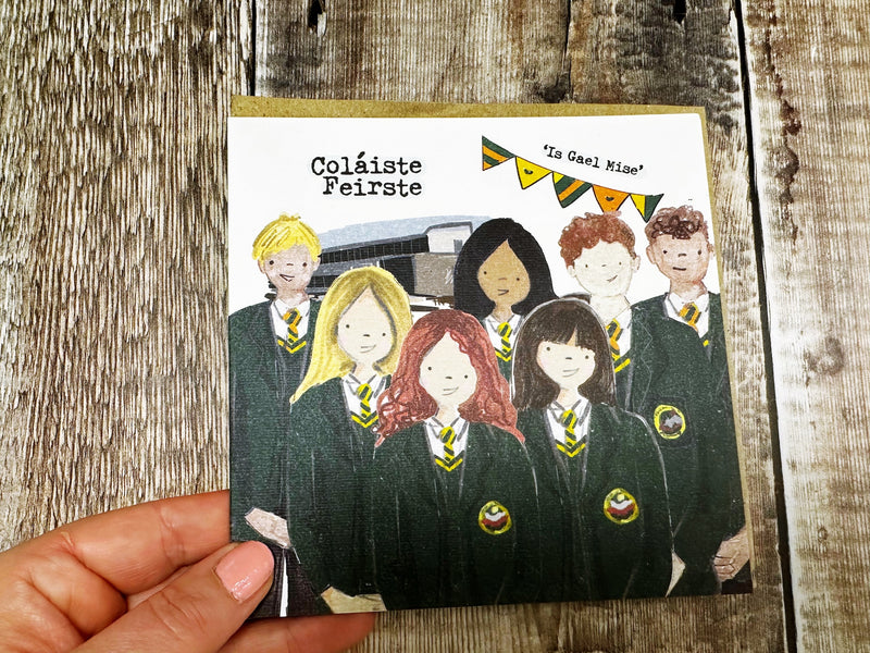 Secondary School Square Greeting Card