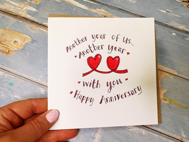 Happy Anniversary Another year with you personalised