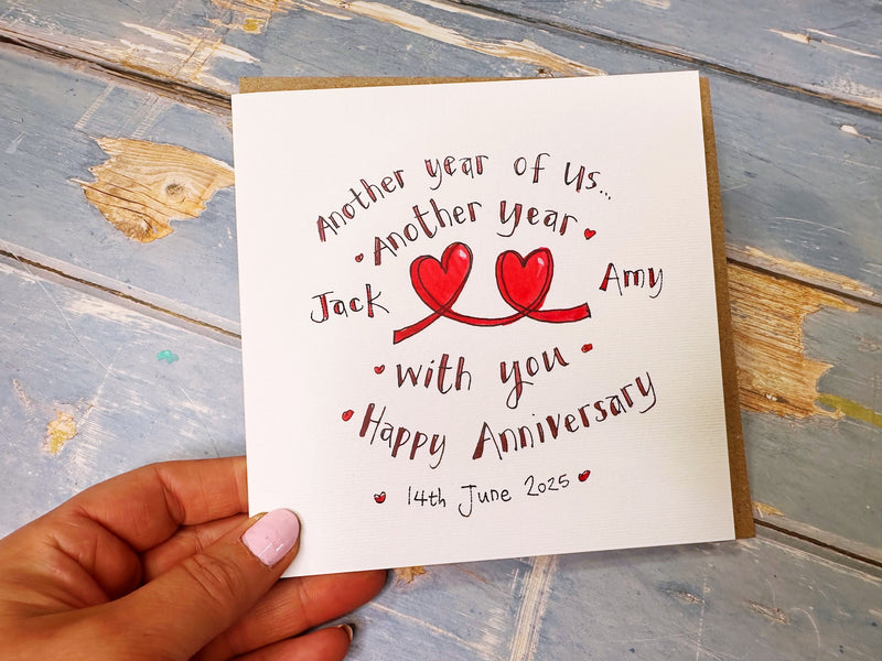 Happy Anniversary Another year with you personalised