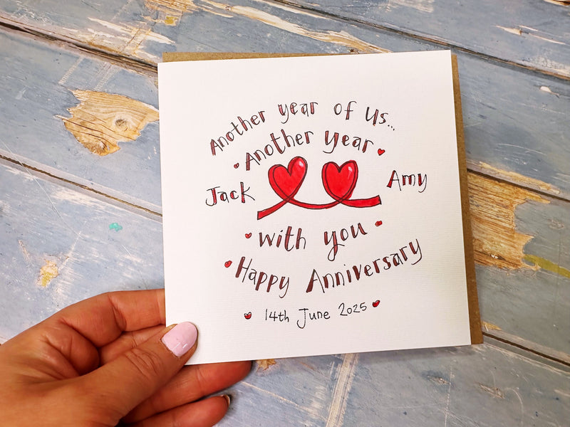 Happy Anniversary Another year with you personalised