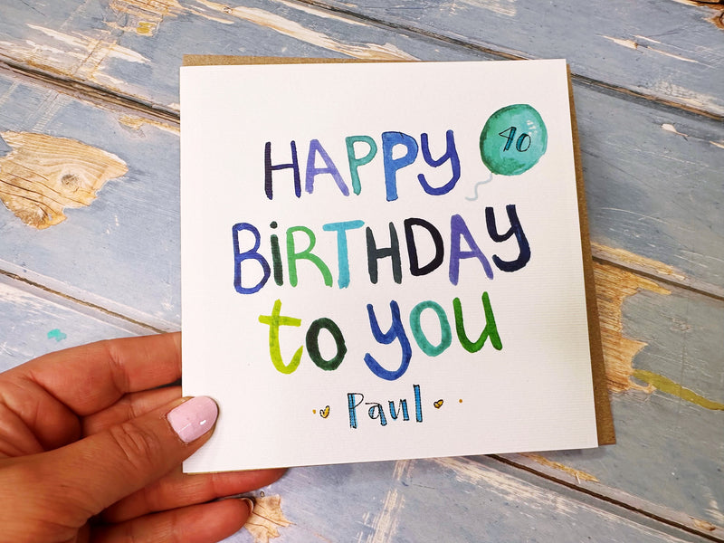 Happy Birthday to you Personalised cards
