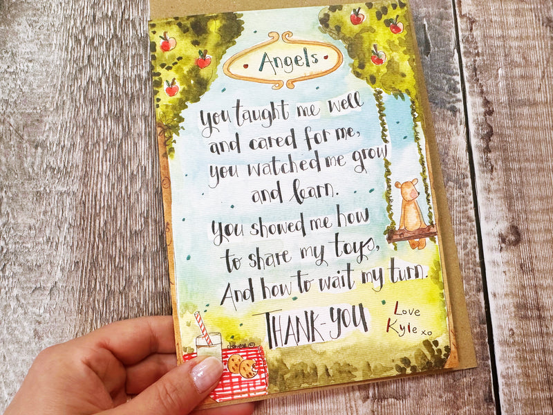 A5 Nursery School Saying Goodbye card