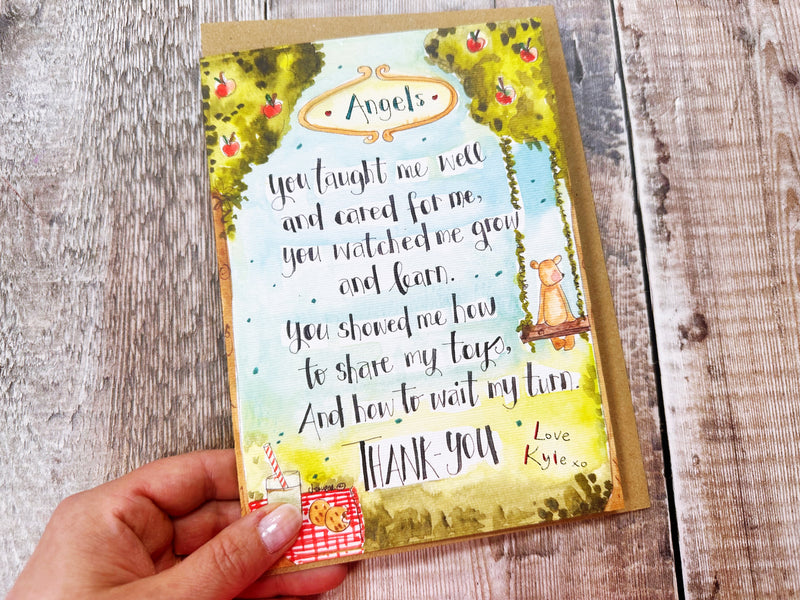 A5 Nursery School Saying Goodbye card